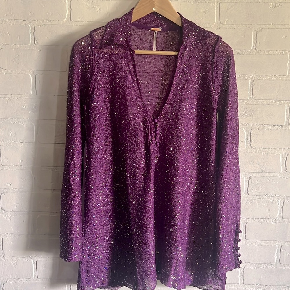 Free People sequence long sleeve top sz XSmall